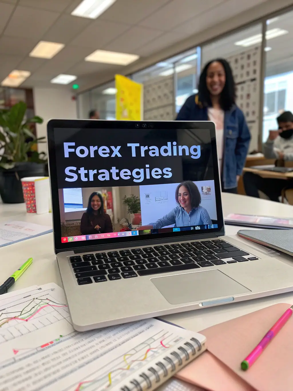 A screenshot of a Tradewithbonus tutorial video explaining a specific trading strategy, with clear visuals and annotations to aid understanding.